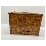 Wooden Particle Board Storage Box with Brass Hardware