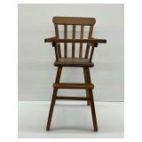 Wooden Doll Highchair
