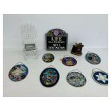 Home Decor Grouping with Suncatchers and Sign