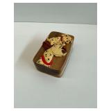 Handcrafted Wooden Secret Puzzle Box with Dalmatian Motif