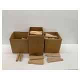 (3) Boxes of Unfinished Wooden Rifle Stocks and Handguards