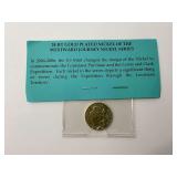 24K Gold Plated 2005 Jefferson Nickel Westward Journey Series