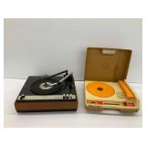 Turntables Including Grundig Automatic 36 and Fisher-Price Model 825...both power on