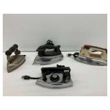 Electric Irons Including Sunbeam and Knapp-Monarch