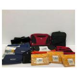 Group of Travel Bags and Promotional Items
