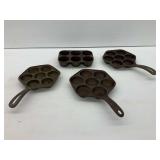 Cast Iron Aebleskiver Pans and Muffin Pan