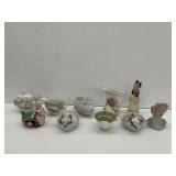 Ceramic and Porcelain Figurines and Vessels