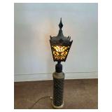 Electric Floor Lamp with Metal Street Lantern Fixture...works