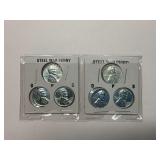 (6) 1943 Steel War Cents in Holders