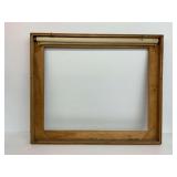 Wooden Frame with Roller Blind...blind has damage