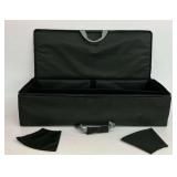 Black Fabric Storage Case with Dividers...damage