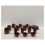 Brown Ceramic Mugs, Tumblers, Cups, and Saucers