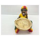 3D Sculpted Figurative Ashtray with Rasta Themed Character
