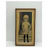 Framed Margaret Keane The Waif Print