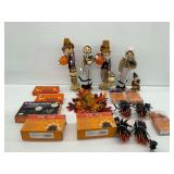 Scarecrow Figures, Fall Decor and Holiday Lighting