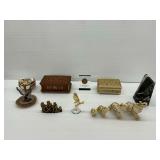 Decorative Figures and Music Boxes
