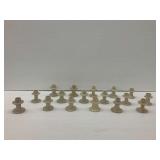 (17) Hand Carved Besmo Soapstone Candle Holders