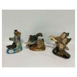 (3) Jim Beam Ducks Unlimited Empty Decanters with Original Labels