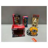 Green Bay Packers Memorabilia with Autographed Mini Helmet