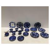 Transferware Including E. Challinor Pelew Pattern Flow Blue Ironstone