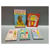 Vintage Paper and Tekwood Doll Sets with Original Boxes