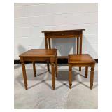 3-Piece Wooden Table Set
