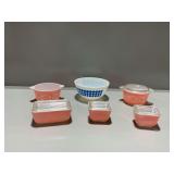 Pyrex Kitchenware Group with Bowls and Dishes