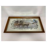 1991 Pabst Blue Ribbon Wildlife Collection Whitetails Framed Mirror