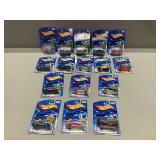 (16) Mattel Hot Wheels Diecast Vehicles in Original Packaging