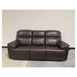 Flexsteel 3-Seat Leather Power Reclining Sofa