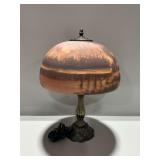 Reverse Painted Table Lamp with Landscape Scene...works