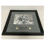 Super Bowl 1 Framed Photograph with Max McGee Autograph and Certificate
