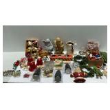 Christmas Tree Ornaments and Other Vintage Holiday Decor ... see photos and description