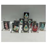 Hand Crafted Ocean Themed Glass Ornaments with Cases