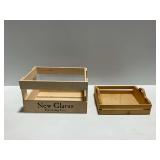 (2) Wooden Crates Including New Glarus Brewing Company Branding