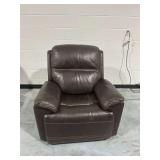 Flexsteel Brown Leather Power Recliner