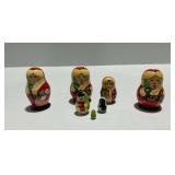 Wooden Nesting Dolls... Santas and Holiday Characters
