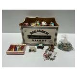 Die-cut and Other Christmas Ornaments and Putz Houses