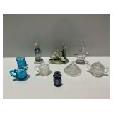 Vintage Glassware and Porcelain Figurines