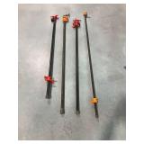 (4) Pipe Clamps
