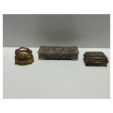 (3) Decorative Boxes with Godinger Jewelry Box