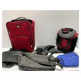 Rolling Suitcase and Travel Bags