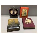 Victorian Photo Albums with Velvet and Leather Bindings