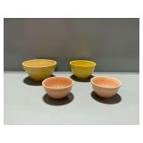 (4) McCoy Pottery Mixing Bowls