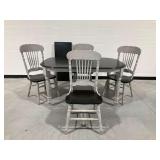 Wooden Dining Set with Table and (4) Chairs