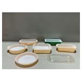 Pyrex and Fire-King Kitchen Bakeware Dishes with Lid