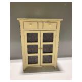 Doll Sized Wooden Cabinet