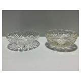 (2) Pressed Glass Bowls