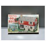 Marx Metal Doll House Model 4018B with Original Box and Plastic Furniture