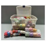 Various Color Crochet Yarn and Thread Assortment